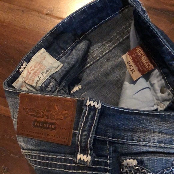 New Big Star Sweet Flare Ultra Low Rise 26 R x 32” - Picture 12 of 12